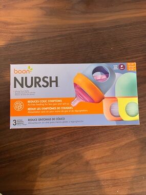 3 Boon NURSH Silicone Pouch Bottles - Multi-Color 4 oz